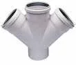 KALDE PVC-U Çift Çatal 45˚