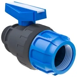 PİMTAŞ U-PVC Küresel Tek Taraf Dıştan Dişli Tek Taraf Kaplin Çıkışlı Tek Taraflı Vana
