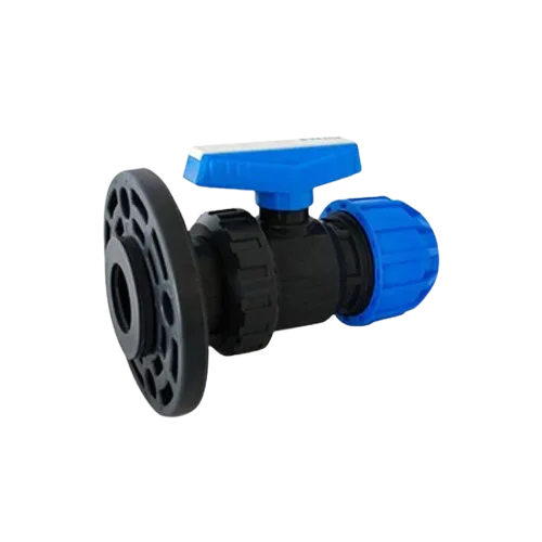 PİMTAŞ U-PVC Tek Taraf Flanş Bağlantılı Tek Taraf Kaplin Çıkışlı Tek Taraflı Küresel Vana