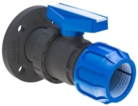 PİMTAŞ U-PVC Tek Taraf Flanş Bağlantılı Tek Taraf Kaplin Çıkışlı Tek Taraflı Küresel Vana